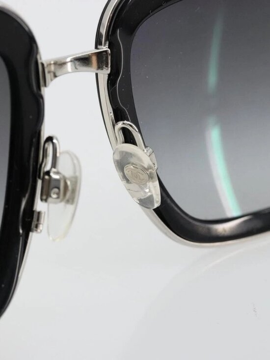 CHANEL Sunglasses plastic Black CC Auth BA13441M main image 5